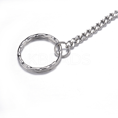 Tarnish Resistant 304 Stainless Steel Split Key Rings LS-STAS-G085-13-1