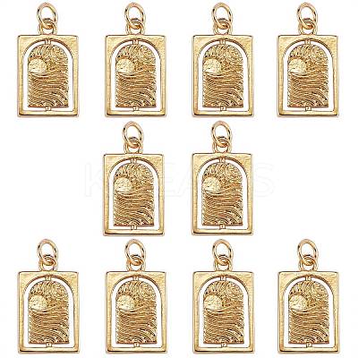 10Pcs Brass Pendants KK-SZ0004-52-1