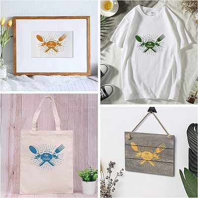Self-Adhesive Silk Screen Printing Stencil DIY-WH0173-028-1