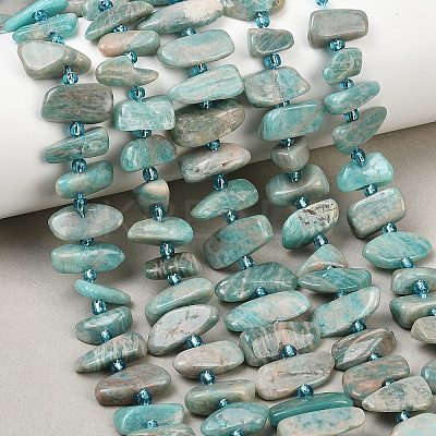 Natural Amazonite Beads Strands G-P619-A04-01-1