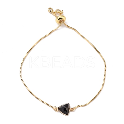 Natural & Synthetic Mixed Gemstone Link Slider Bracelets BJEW-D445-02G-1