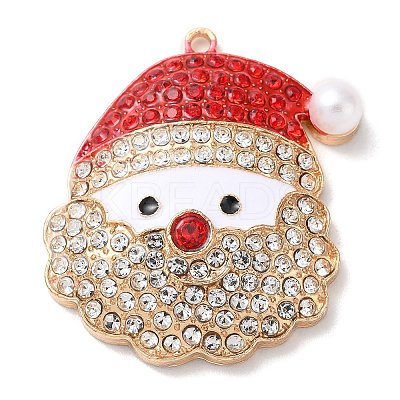 Christmas Zinc Alloy Rhinestone Pendnats LS-PALLOY-K008-01E-KCG-1