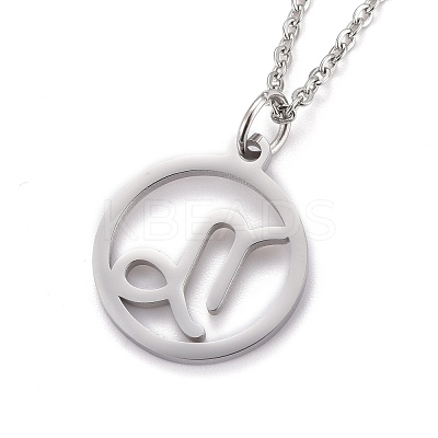 Non-Tarnish 304 Stainless Steel Pendant Necklaces NJEW-Z004-01P-1