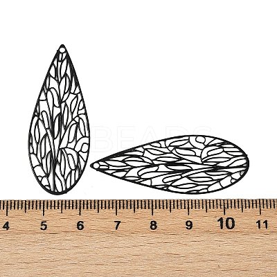 Spray Painted 430 Stainless Steel Pendants STAS-H236-01C-1