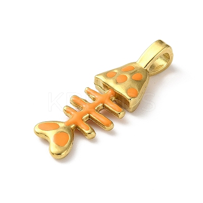 304 Stainless Steel Enamel Pendants FIND-Z102-06G-01-1