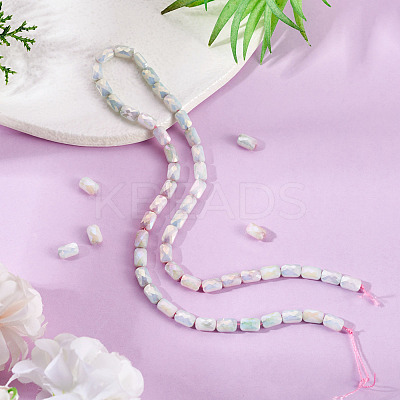 1Strand Anti-Tarnish Electroplate Glass Beads Strands GLAA-TA0003-99B-1