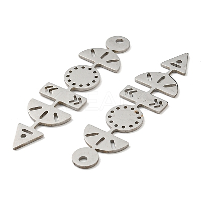 Non-Tarnish 201 Stainless Steel Pendants STAS-M318-36P-1