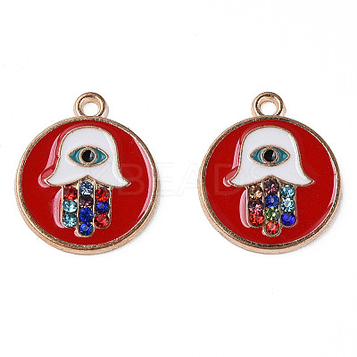 Alloy Enamel Pendants ENAM-N059-33-1