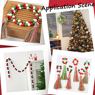 240Pcs 6 Styles Natural Wood Beads Strands WOOD-SP0001-03B-1