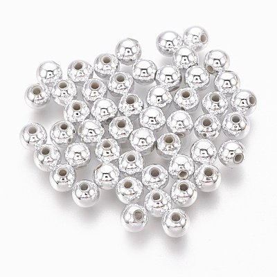 ABS Plastic Beads KY-G007-4mm-S-1