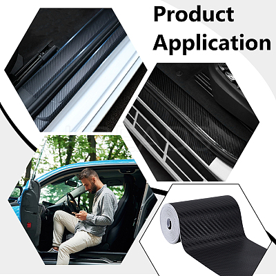 10M PVC Car Auto Fibre Sticker Vinyl Wrapping Film DIY-WH0128-48B-1