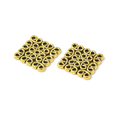 Tibetan Style Filigree Links LS-TIBEP-EA166YKG-AG-FF-1