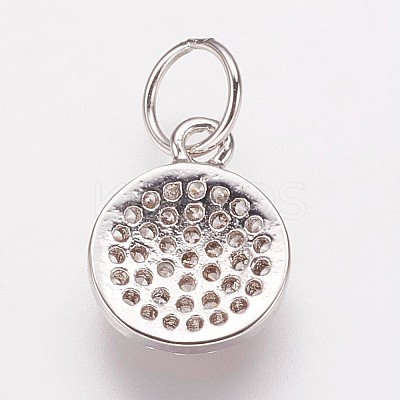 Brass Cubic Zirconia Pendants LS-ZIRC-K070-21P-1