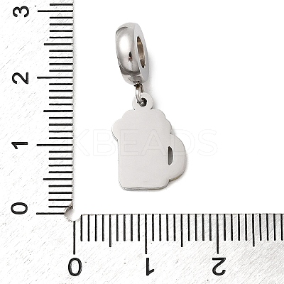304 Stainless Steel Enamel European Dangle Charms STAS-D153-05D-P-1