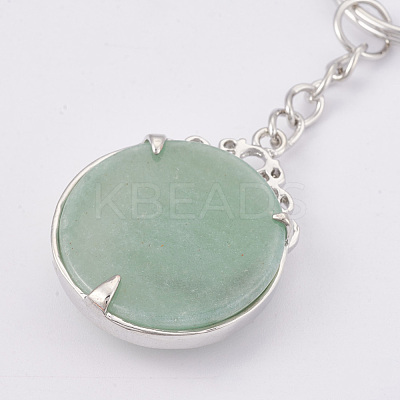 Natural Green Aventurine Keychain KEYC-P041-C016-1
