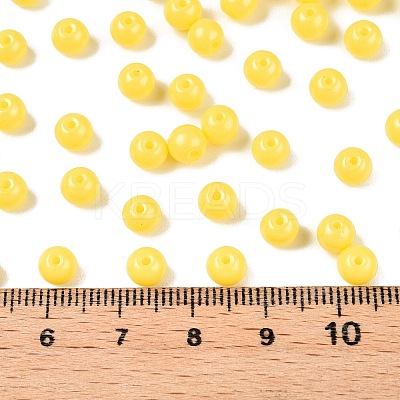 Opaque Baking Paint Glass Beads DGLA-T004-02E-1