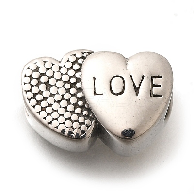 304 Stainless Steel European Beads STAS-G350-12AS-1