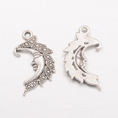 Moon Tibetan Style Alloy Pendants AC384-1
