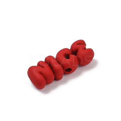 Spray Painted Alloy Beads PALLOY-S038-11A-1
