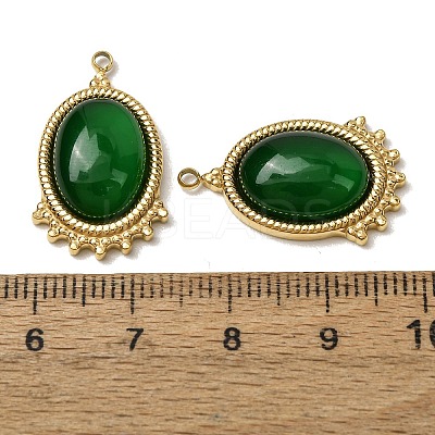 303 Stainless Steel & Cat Eye Pendants CE-CBA1E47-13G-02-1