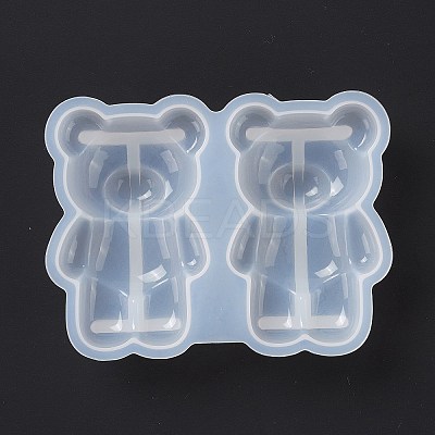 DIY Bear Display Decoration Silicone Molds X-DIY-P068-01-1