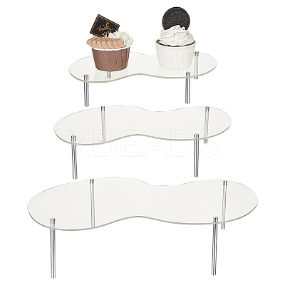 3 Sets 3 Styles Acrylic Cupcake Riser Holder ODIS-FG0001-71-1