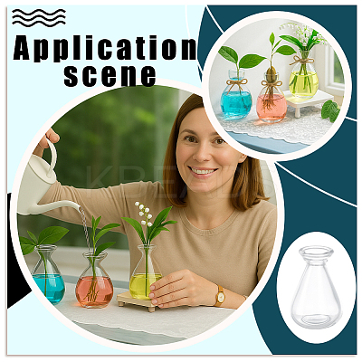 Empty Glass Diffuser Bottle for Aromatherapy AJEW-WH0752-132-1