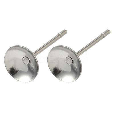 Non-Tarnish 304 Stainless Steel Post Stud Earring Findings LS-X-STAS-R063-50-1