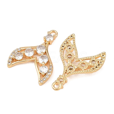 Brass Micro Pave Cubic Zirconia Pendants KK-K407-46A-G-1