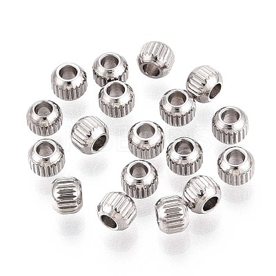 Tarnish Resistant 304 Stainless Steel Spacer Beads STAS-T034-4mm-01-1