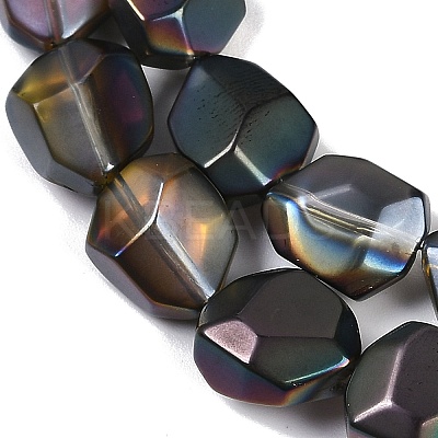 Electroplate Glass Beads Strands EGLA-C009-01A-HP01-1