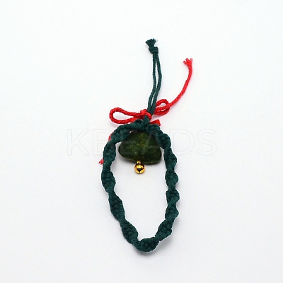 Christmas Theme Cotton Weave Pendant Decorations HJEW-TAC0012-05-1