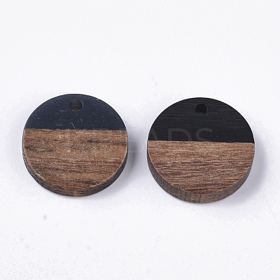 Resin & Walnut Wood Pendants RESI-S358-02C-08-1-1