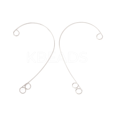 Tarnish Resistant 316 Stainless Steel Ear Cuff Findings STAS-H148-03P-1