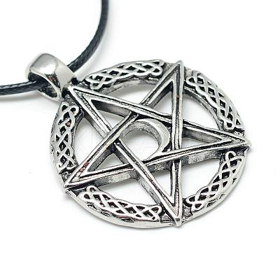 Alloy Pendant Necklaces NJEW-S381-008-1