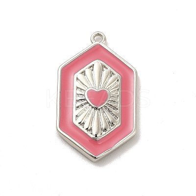 Brass Enamel Pendants KK-P230-01P-1