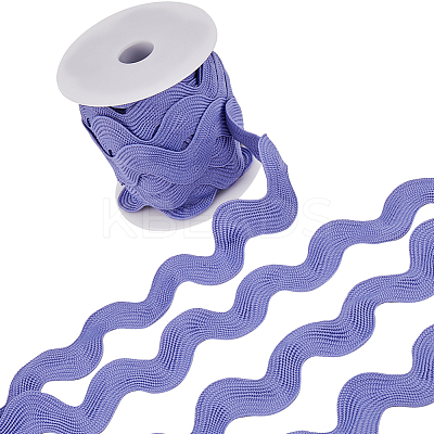 10 Yards Polyester Wavy Fringe Trim Ribbon OCOR-GF0003-27A-1