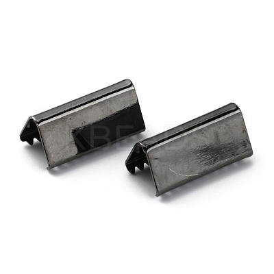 Brass Ribbon Crimp Ends KK-WH0046-34B-B-1