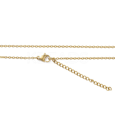 304 Stainless Steel Pendant Necklaces NJEW-E141-05-1