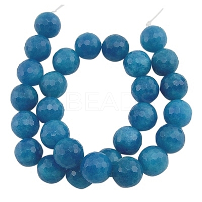 Natural White Jade Gemstone Bead Strands G-D610-8mm-1