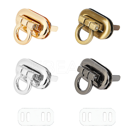 Zinc Alloy Bag Twist Lock Clasps PALLOY-CA0001-46-RS-1