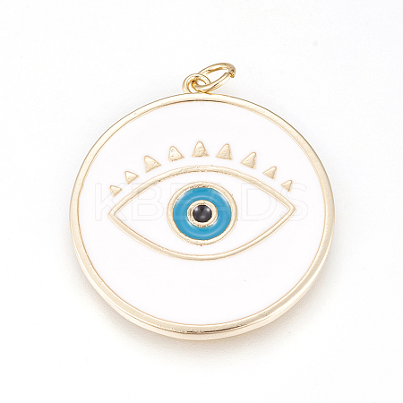 Brass Enamel Pendants LS-ZIRC-L078-069C-NR-1