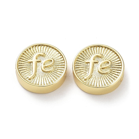 Rack Plating Eco-Friendly Brass Beads KK-Z036-02A-G-1