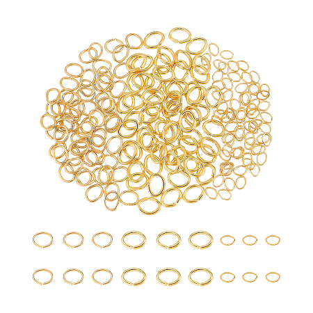 180Pcs 3 Styles 304 Stainless Steel Open Jump Rings STAS-UN0060-99-1