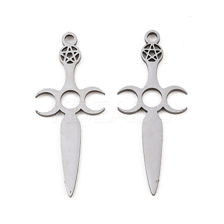 201 Stainless Steel Pendants STAS-I364-01P-1