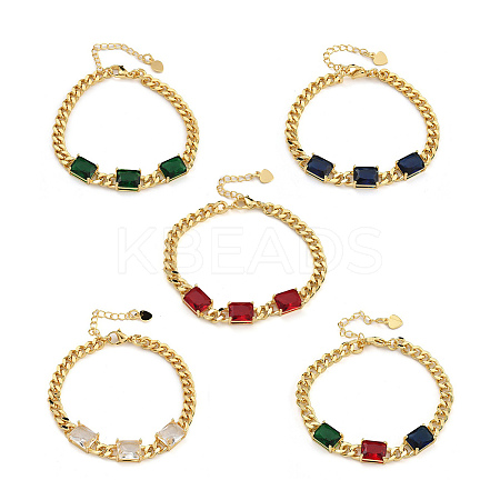 Brass Bracelets BJEW-K261-05G-1