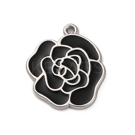 Alloy Enamel Pendants PALLOY-R162-13P-04-1