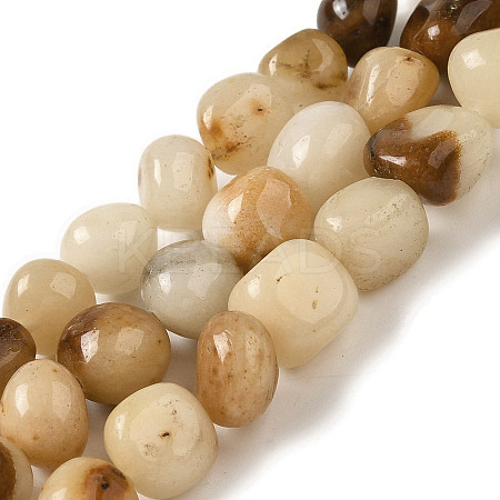Natural Topaz Jade Beads Strands G-B078-D28-01-1