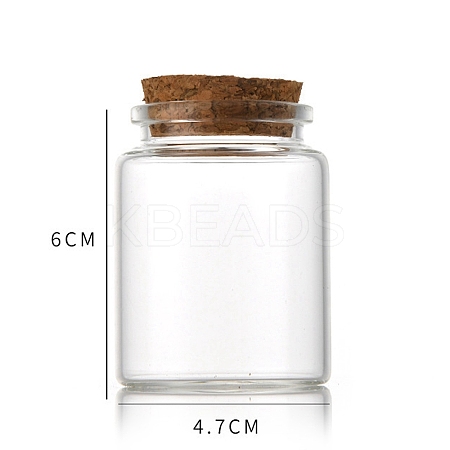 Glass Bottle LS-CON-WH0085-73B-1