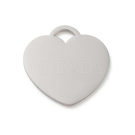 Non-Tarnish 304 Stainless Steel Mirror Polished Finish Stamping Blank Tag Pendants X-STAS-K270-43P-1